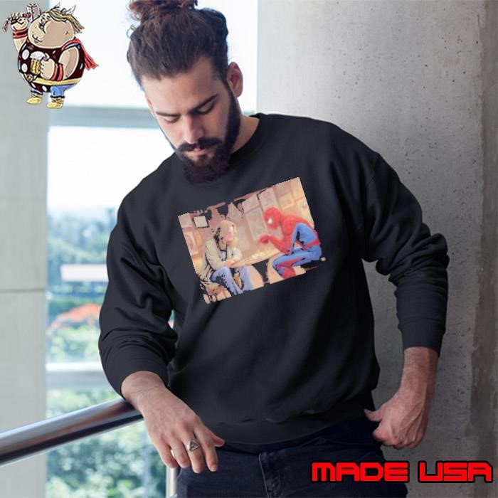 Spiderman and Ozzy Osbourne playing chess Sweatshirt