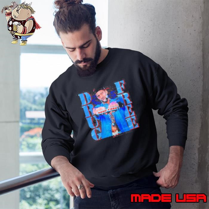 WWE Drug Free retro Sweatshirt