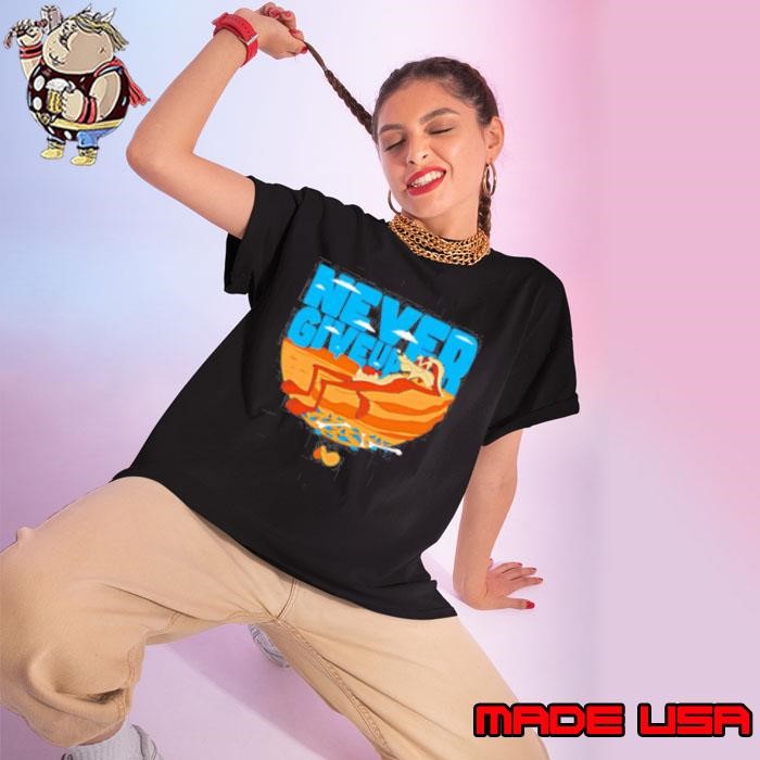 Wile E. Coyote Never Give Up Looney Tunes and Merrie Melodies Ladies tee