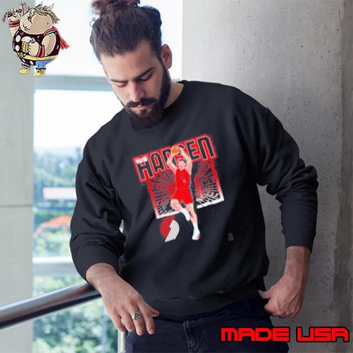 Yang Hansen Portland Trail Blazers Shattered basketball Sweatshirt